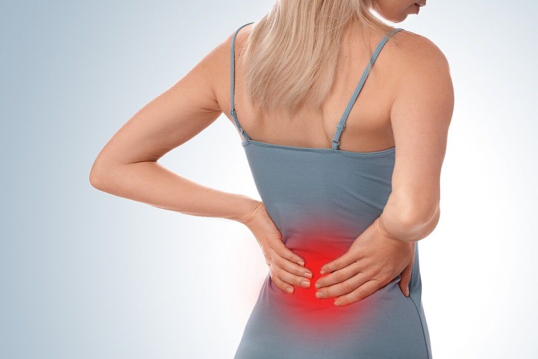 bizkarreko mina lumbar eskualdean